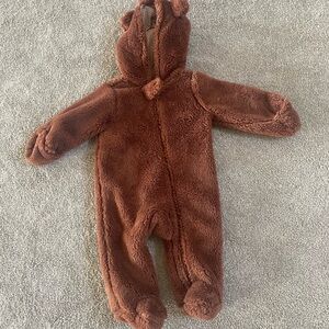 Carter's Brown Fleece Baby Bunting